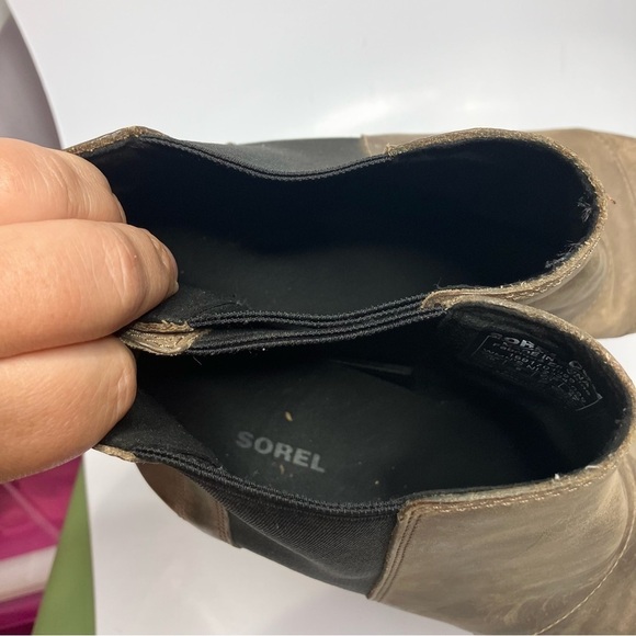 Sorel Lea Wedge Booties leather size 10 - Picture 8 of 10